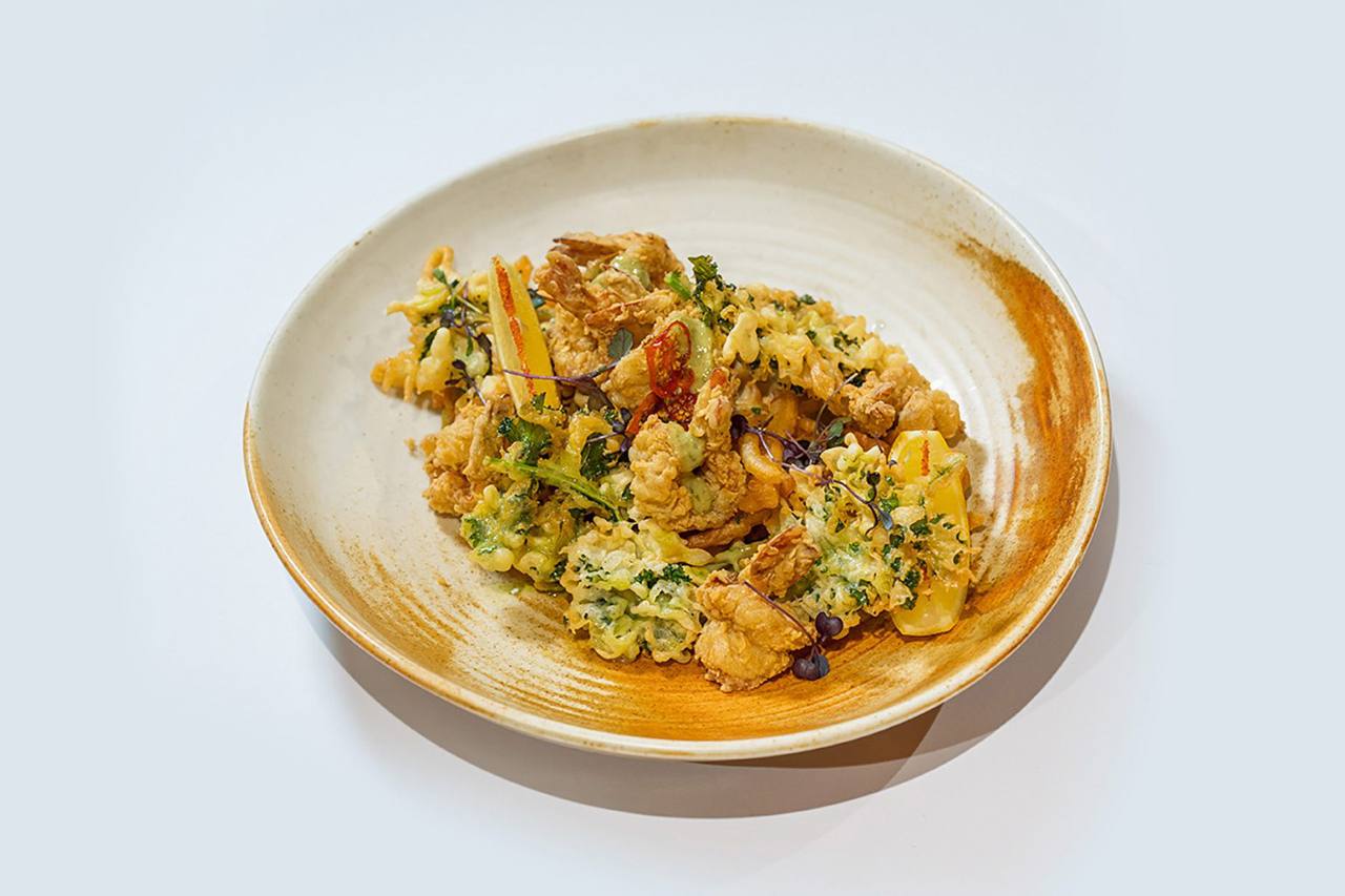 بشقاب میگو سوخاری کافه جولای